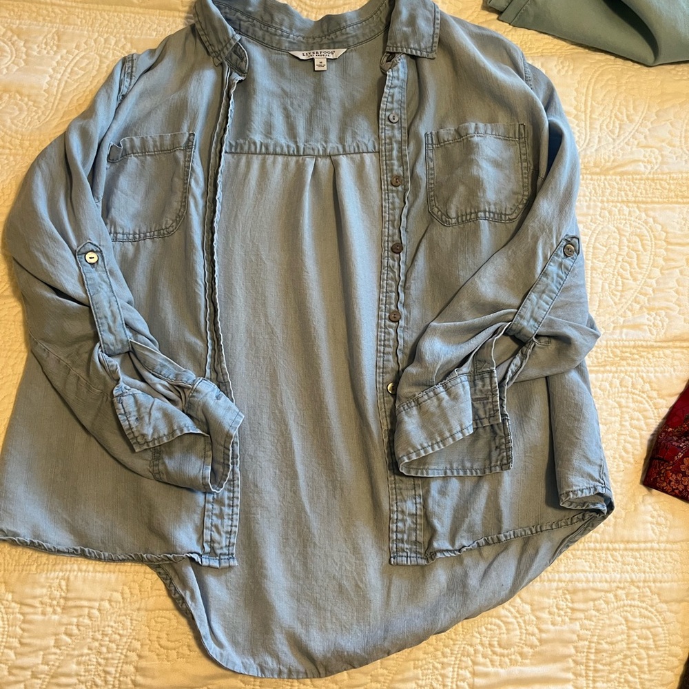 Liverpool Light Blue Blouse